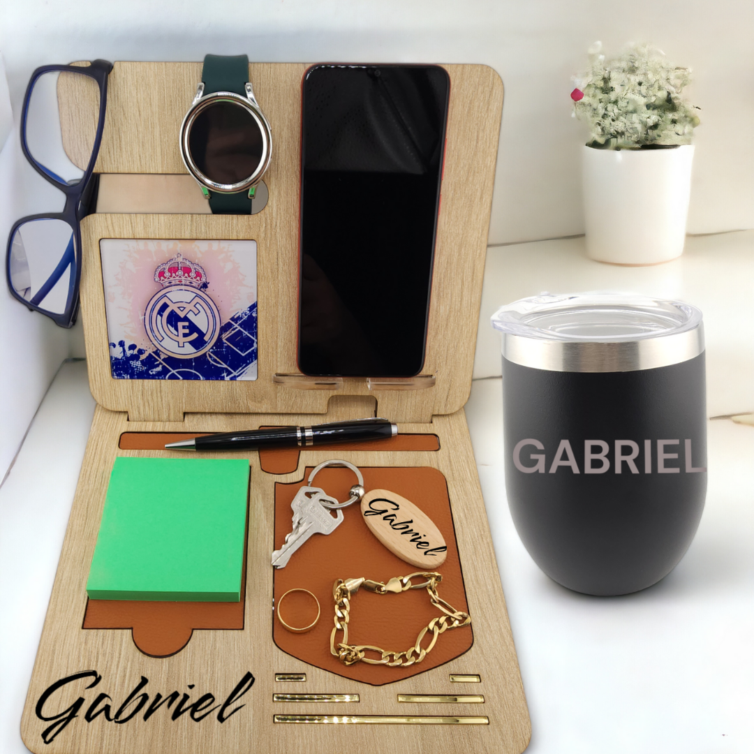 Organizador de Escritorio + Phone Holder