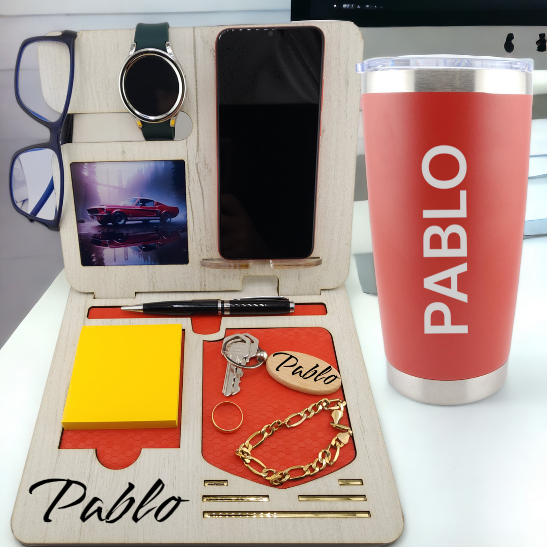 Organizador de Escritorio + Phone Holder