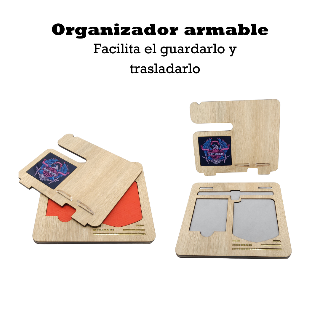 Organizador de Escritorio + Phone Holder