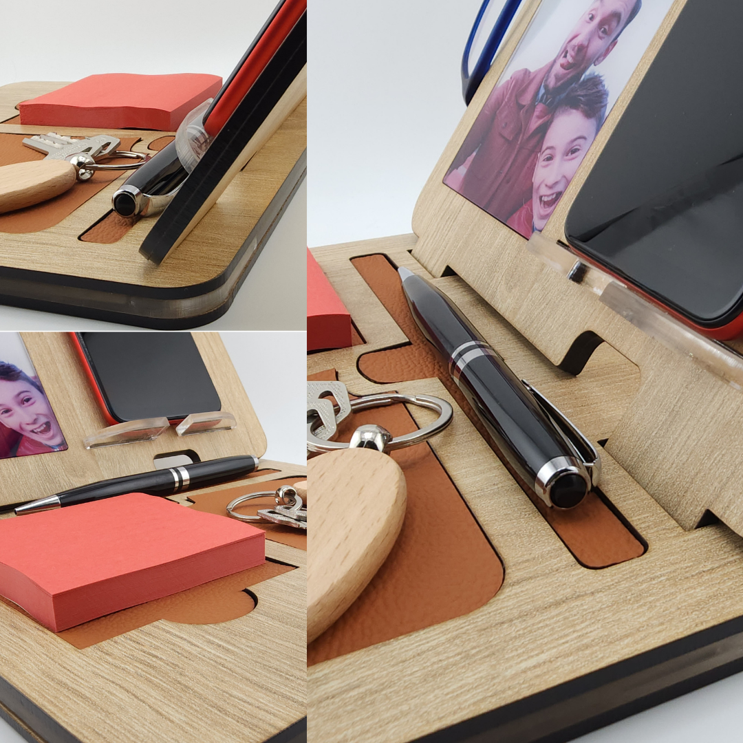Organizador de Escritorio + Phone Holder